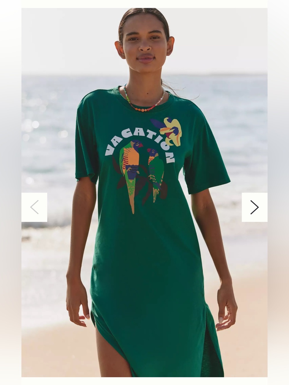 Anthropologie Celandine x Claire Colin Crew-Neck T-Shirt Midi Dress size XL - Picture 2 of 8